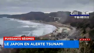 Alerte au tsunami au Japon après une série de puissants séismes  Explications 7h [upl. by Conias]