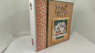 Album scrapbooking pop up thème noël pain d’épice [upl. by Jahncke367]