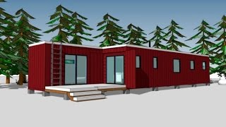 720 Sq Ft Shipping Container House Plans [upl. by Foster]