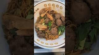 Fried Handmade Meatball Noodles [upl. by Enitsirk]