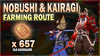 All Nobushi  Kairagi Locations  Efficient Handguard Farming Route  Wanderer Ascension Material [upl. by Stier902]