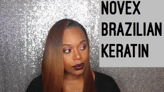 How to Brazilian Keratin Treatment on Natural Hair  Novex [upl. by Egoreg]