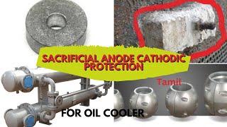 Sacrificial anode cathodic protection  Exchanger Anode  Corrosion  Maintenance  Shut down Tamil [upl. by Collbaith]