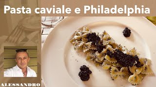 Come fare la Pasta al caviale  o uova di lompo  e Philadelphia [upl. by Lihas510]