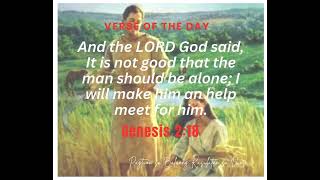 4 Verse of the Day  God make man a helper [upl. by Aurelea]