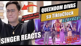 Julie Anne San Jose Hannah Precillas Thea Astley Mariane Osabel in TiktoClock  SINGER REACTION [upl. by Araec]