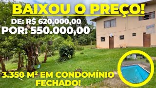 206 OPORTUNIDADE CHÁCARA EM CONDOMÍNIO 3350 m2 por 55000000 IBIÚNASP [upl. by Eidderf]