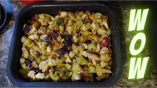 Ninja Combi Chicken Recipe  Chicken Bacon Ranch Sheet Pan Dinner  Sheet Pan Recipe [upl. by Oile]