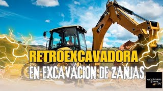 Retroexcavadora Cat 420 F2 en Excavación de Zanjas [upl. by Soloma]