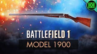 Battlefield 1 Model 1900 Review Guide  New BF1 DLC Weapons  BF1 Double Barrel Shotgun [upl. by Llevaj]