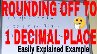 How to round a number to 1 decimal placeRounding off to 1 decimal place1 decimal place rounding [upl. by Ettezoj]