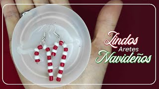 COMO HACER ARETES NAVIDEÑOS 2023  CHRISTMAS EARRINGS  JÓIAS DE NATAL [upl. by Ditzel]