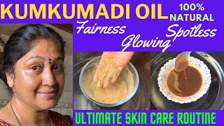 Kumkumadi fairness oil  natural oil for glowing skin  how to prepare at home  srividyas4658 [upl. by Lentha728]