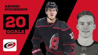 Andrei Svechnikov 37  All 20 Goals from 201819 Regular Season  CAR [upl. by Feirahs682]