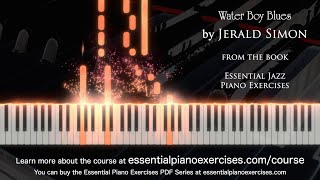 Water Boy Blues by Jerald Simon  Learn to Play Jazz and Blues Piano the FUN Way [upl. by Timmie552]