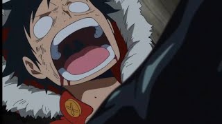 Luffy got hard punched in the stomach and knocked out [upl. by Loutitia]