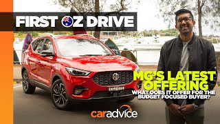 2021 MG ZST First Drive Review  Drivecomau [upl. by Spevek]