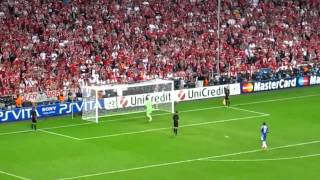 Champions League Final 2012  Chelsea vs Bayern Munich climax of penalty shootout [upl. by Nnod]