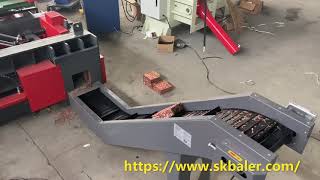 Copper chips briquette press machine millberry copper scrap baling machine copper baler machine [upl. by Okwu321]