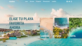 como HACER un LANDING PAGE con HTML CSS y JAVASCRIPT 🚀 [upl. by Assilem]