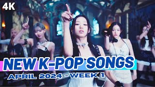 NEW KPOP SONGS  APRIL 2024 WEEK 1 [upl. by Valida]