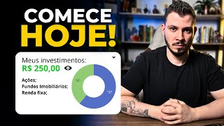 COMO MONTAR UMA CARTEIRA DE INVESTIMENTOS DO ZERO COMEÇANDO COM R 250 REAIS 01 [upl. by Janetta]