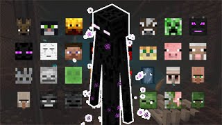 ENDERMAN VS ALL MOBS  MINECRAFT [upl. by Navonod]