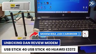 Unboxing Dan Review Modem USB Stick 4G Huawei E3372  Modem 4G Idea Net Setter [upl. by Yelsnik]