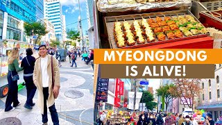 A DAY IN SEOUL KOREA TRAVEL VLOG  MYEONGDONG TODAY FIRST IMPRESSIONS [upl. by Lleinnad]