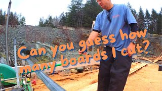 Log to lumber Swingblade Lucas sawmill timelapse [upl. by Anna483]