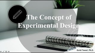 The Concept of Experimental Design [upl. by Retluoc970]