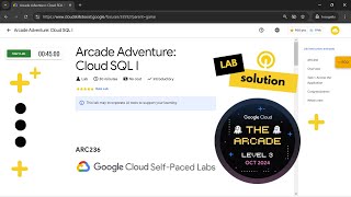 Arcade Adventure Cloud SQL I SOLUTION  Qwiklabs  Arcade [upl. by Florin]