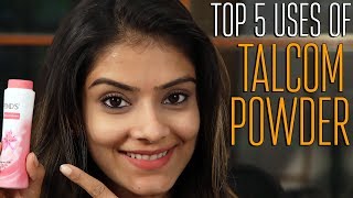 Top 5 Uses Of Talcum Powder  Home Remedies  Uses of Talcum Powder  Foxy Makeup Tutorial Videos [upl. by Itirahc]