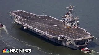 US deploys second Navy carrier strike group to Middle East [upl. by Quita]