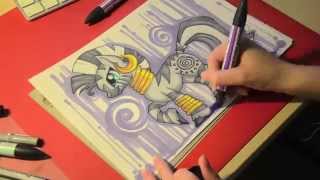 Speed drawing MLP  Zecora [upl. by Airehc]