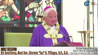 Homily Reflection of His Excellency Most Rev Soc Villegas OP DD [upl. by Stu164]