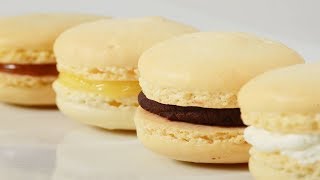 French Macarons Recipe Demonstration  Joyofbakingcom [upl. by Rehsa]