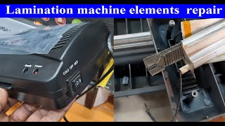 how to repair lamination machine elements how to change lamination machine element [upl. by Barhos918]