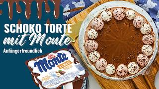 Schokocreme trifft auf Vanille Die unwiderstehliche MonteSahnetorte Schokotorte Rezept [upl. by Amlet]