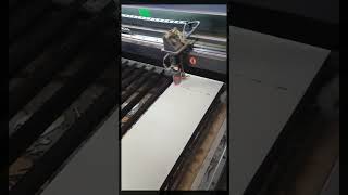 engraving aluminum with 100w co2 laser [upl. by Philbin]