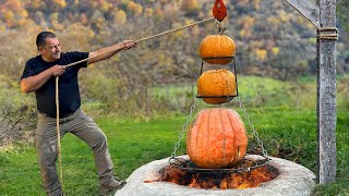 Cooking a Delicious Dish in A Pumpkin from the Garden The Whole Village Is Delighted [upl. by Filahk]