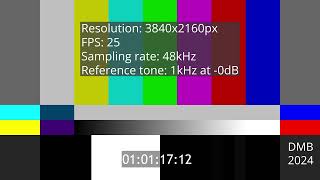 2160p25 48kHz  1kHz 0dB [upl. by Burger]