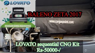 CNG Fitting  Baleno Zeta 2017  Price And Details [upl. by Sirotek]