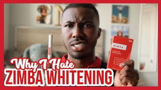 WHY I HATE ZIMBA WHITENING  BUYER BEWARE  Zimba Whitening Pen Review  Zimba Whitening Strips [upl. by Dearr]