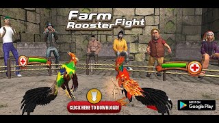 Farm Rooster Fighting Chicks 2Rooster Chicken Fighting GameAngry Chicks in village fight [upl. by Ataeb965]