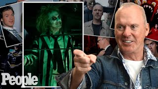 Michael Keaton Reacts to Iconic Photos From Beetlejuice Wearing the Batman Suit amp More  PEOPLE [upl. by Adnawt595]