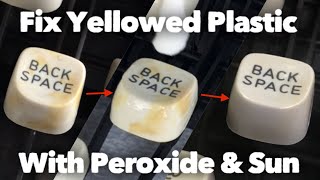 Fix Yellowed Keyboard Plastic with Hydrogen Peroxide Salon Creme [upl. by Simona]