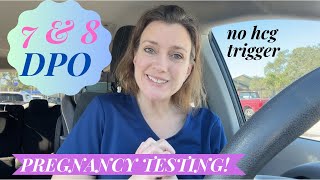 7 amp 8 DPO Pregnancy Tests [upl. by Hsetim]