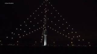 372m Biggest christmas tree in the world  Grootse Kerstboom Verlicht ijsselstein Holland 7 dec 2019 [upl. by Brabazon]