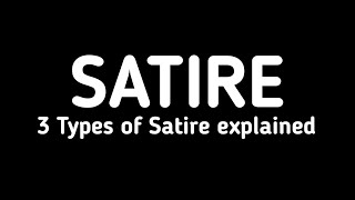 Satire and its types explained in Hindi Urdu [upl. by Carlile]